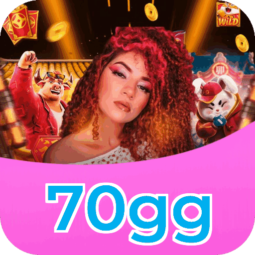 Interface do aplicativo 70gg mostrando jogos disponíveis no iOS e Android